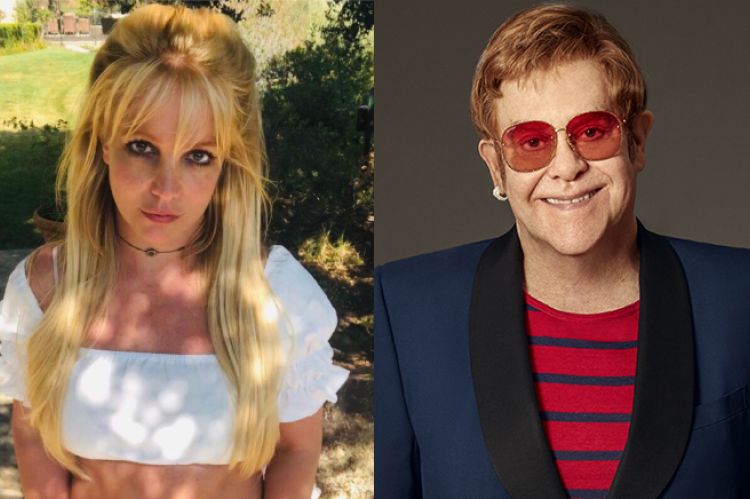 Britney Spears ir Eltonas Johnas