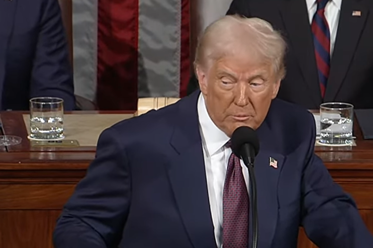 D. Trumpas // Stop kadras iš transliacijos youtube / The White House 