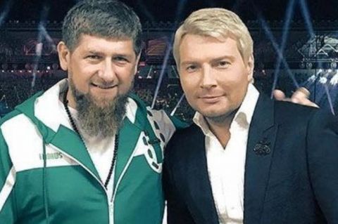 Ramzanas Kadyrovas ir Nikolajus Baskovas // Nuotr. iš @actor.panin