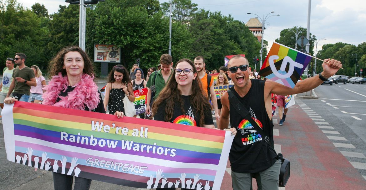 Bucharešto Pride 2022 // Nuotr. iš facebook Greenpeace Romania paskyros